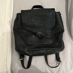 Tory Burch Black Leather Backpack